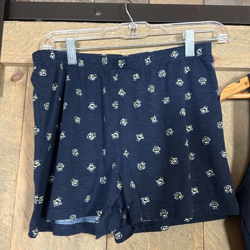 Rae Dunn Be Kind pajama set - tank top and shorts Size Small Blue and yellow - Picture 3 of 7